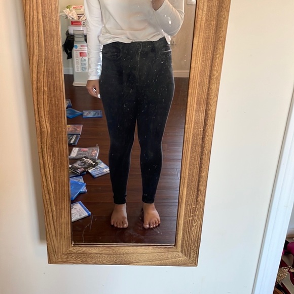 American Eagle Extra High Rise Black Jeggings - Picture 7 of 9